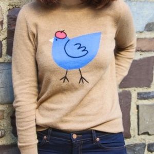 J Crew French Hen Cashmere Sweater S